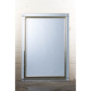 Classic Contemporary Ornate Silver Mirror