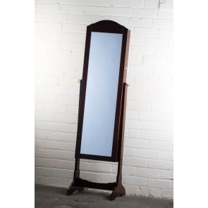 Jewellery Cabinet Cheval Mirror in Brown
